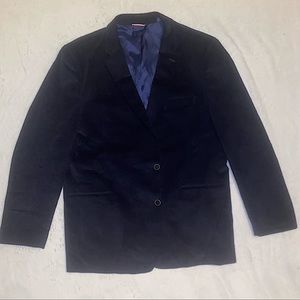 TOMMY HILFIGER BLAZER CORDUROY NAVY VINTAGE MEN’S OVERSIZED